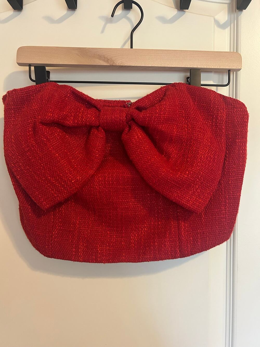 ALTAR’D STATE Red Cropped Knit Christmas Holiday Top